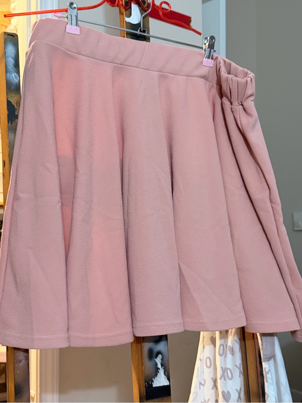 SHEIN Blush Pink Flared Circle Skirt